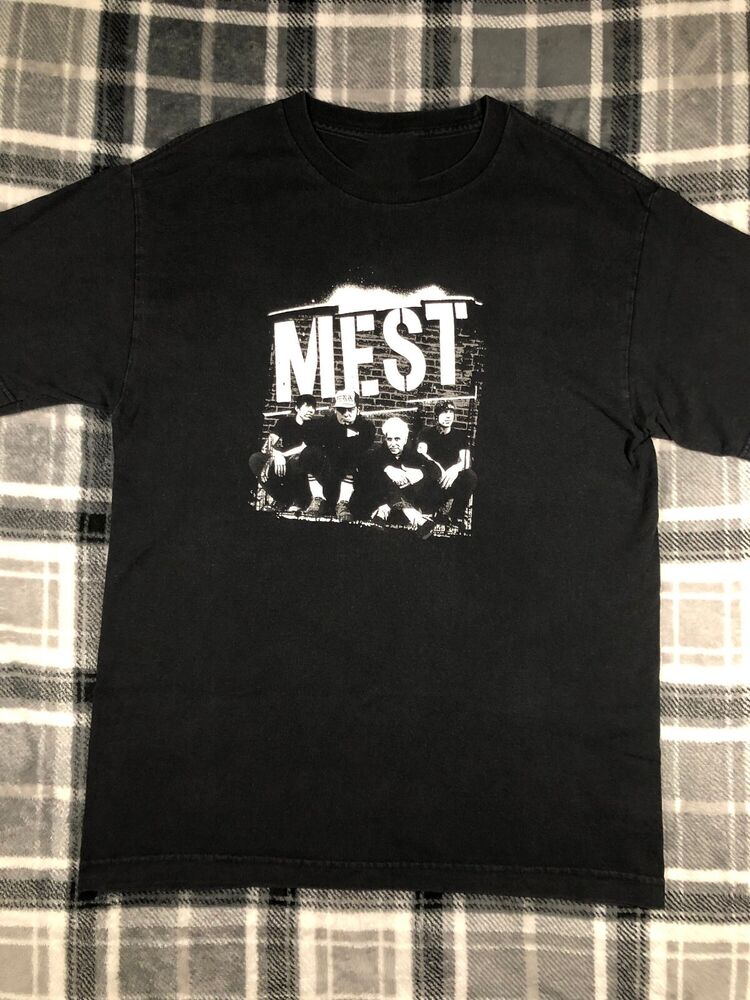 Vtg Mest Tour Concert Cotton Black Full Size Men Women Shirt Unisex T-Shirt XXXL