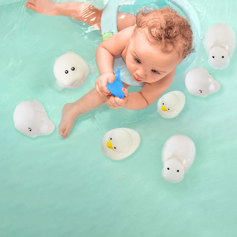 Mini Silicone Light Waterproof Bath Toy Light Bedroom Children's Sleep Light