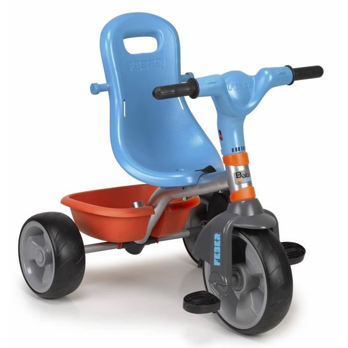 Triciclo para bebé - FEBER - Baby Plus Music - Azul - 3 rodas - 9 meses e mais