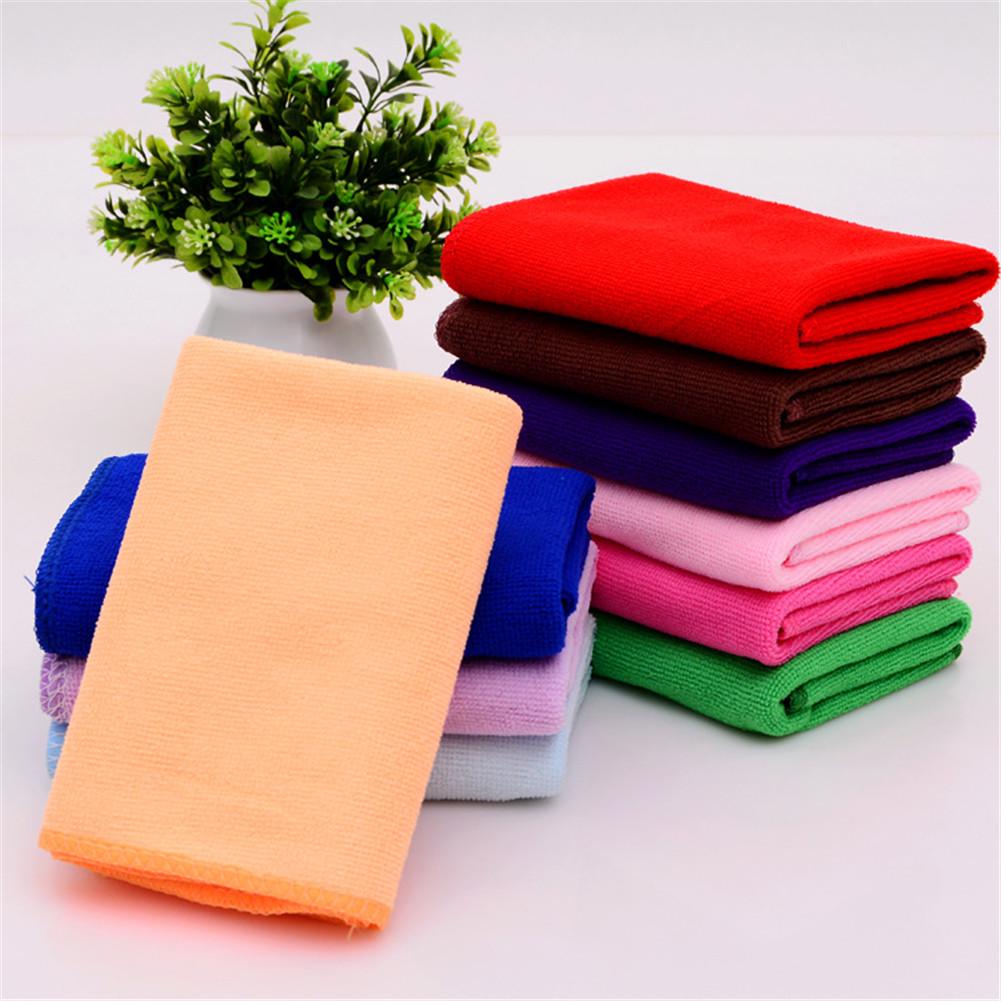 Soft Comfortable Hand Towels Super Absorbent Quick Drying Square Towel Bathroom Kitchen Accessories (25 X 25cm)