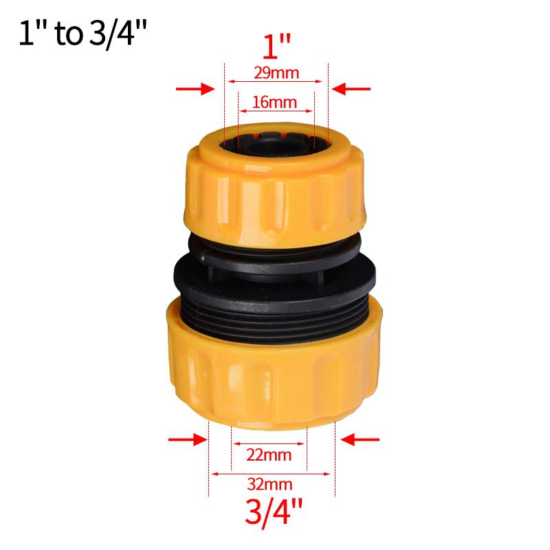 Garden Hose Repair Connector 1/2 3/4 1 In Pipe Transfer Quick Connector Damaged Leaking Adapter 16mm Drip Irrigation Watering