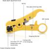 Cable Wire Stripper Multi-functional Cutter Striper Electric Stripping Tools Compatible For UTP STP RG59 RG6 RG7 RG11