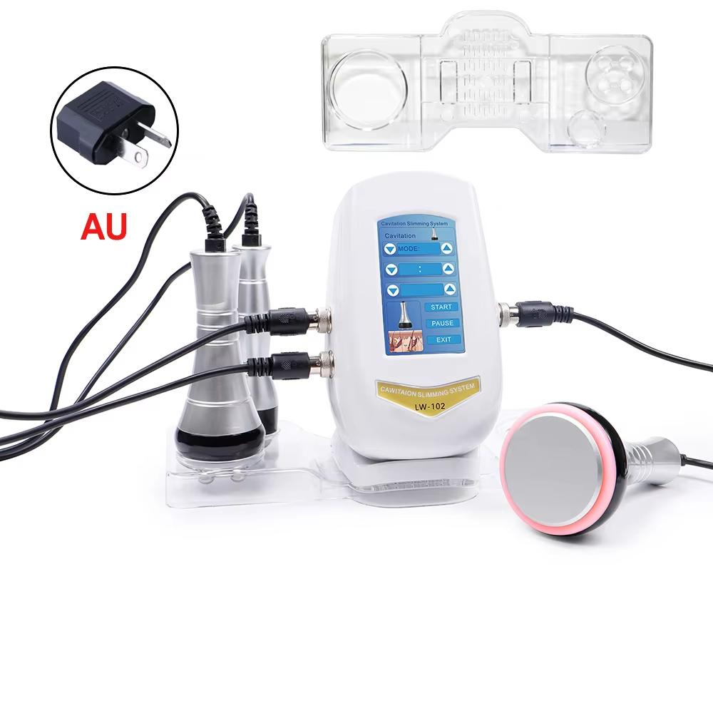 3 In 1 40K Cavitation Slimming Machine Ultrasonic Body Shaping Massage RF Facial Skin Tightening Lifting Device with Stand