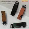 Multifunctional Leather and Aluminum Keychain for 2-6 Keys