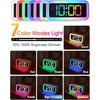 Cadmos Loud Alarm Clock for Bedrooms with Dynamic RGB Night Light,Heavy Sleepers Adults,Dual Alarm,Dimmer,USB Charger,Small Bedside Digital Clock
