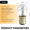 10PCS 1157 Light Bulb, Double Tail High And Low Brake Light Bulb, P21/5W S25 2057 2357 7528 BAY15D Bulbs, Universal Halogen Turn Signal Parking