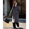 Demana Women's 100% Merino Wool Double-Faced Long Coat