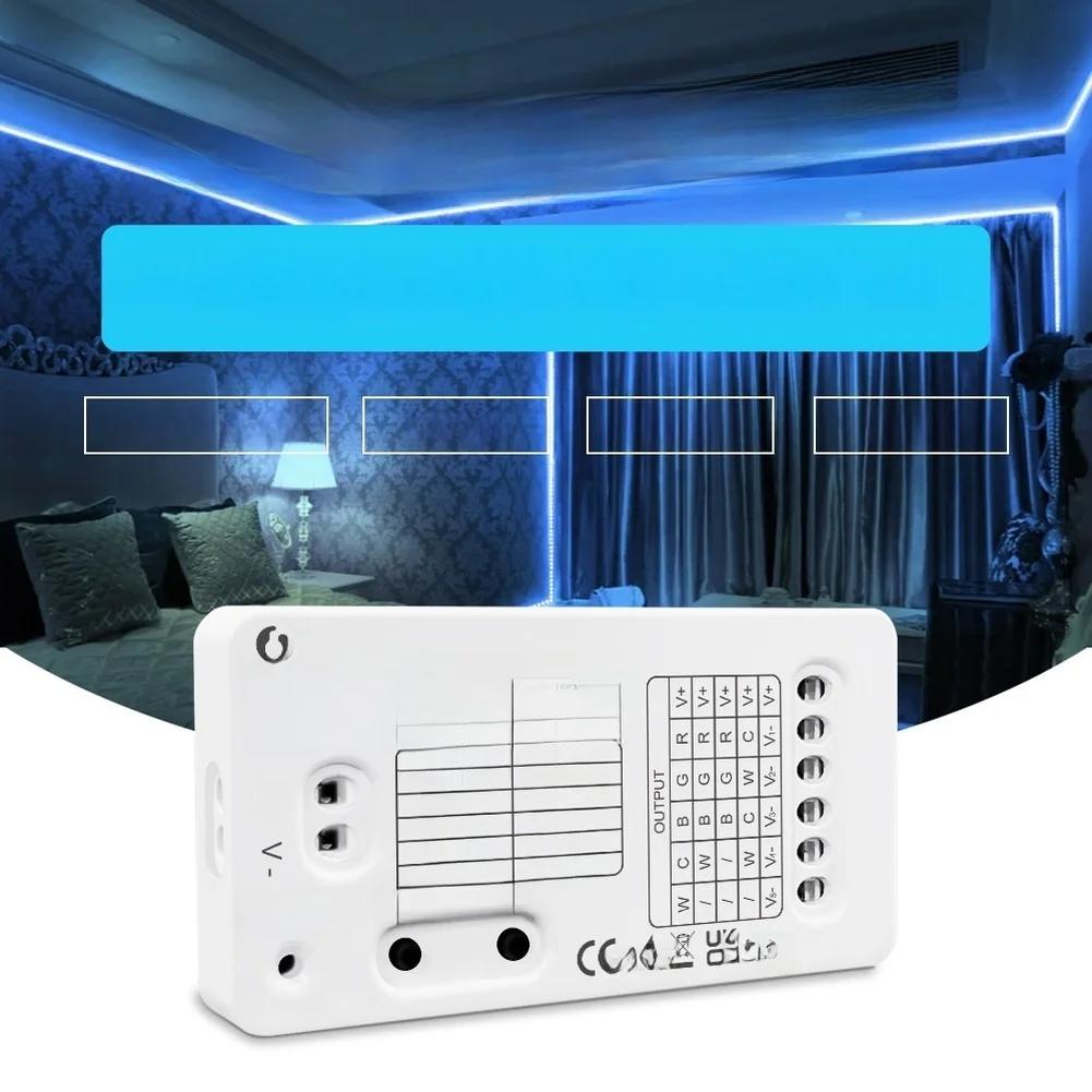 Smart LED Controller FOR ZIGBEE 3.0 5 in 1 RGB CCT RGBW LED Strip Light Controller with Voice and APP Control Support
