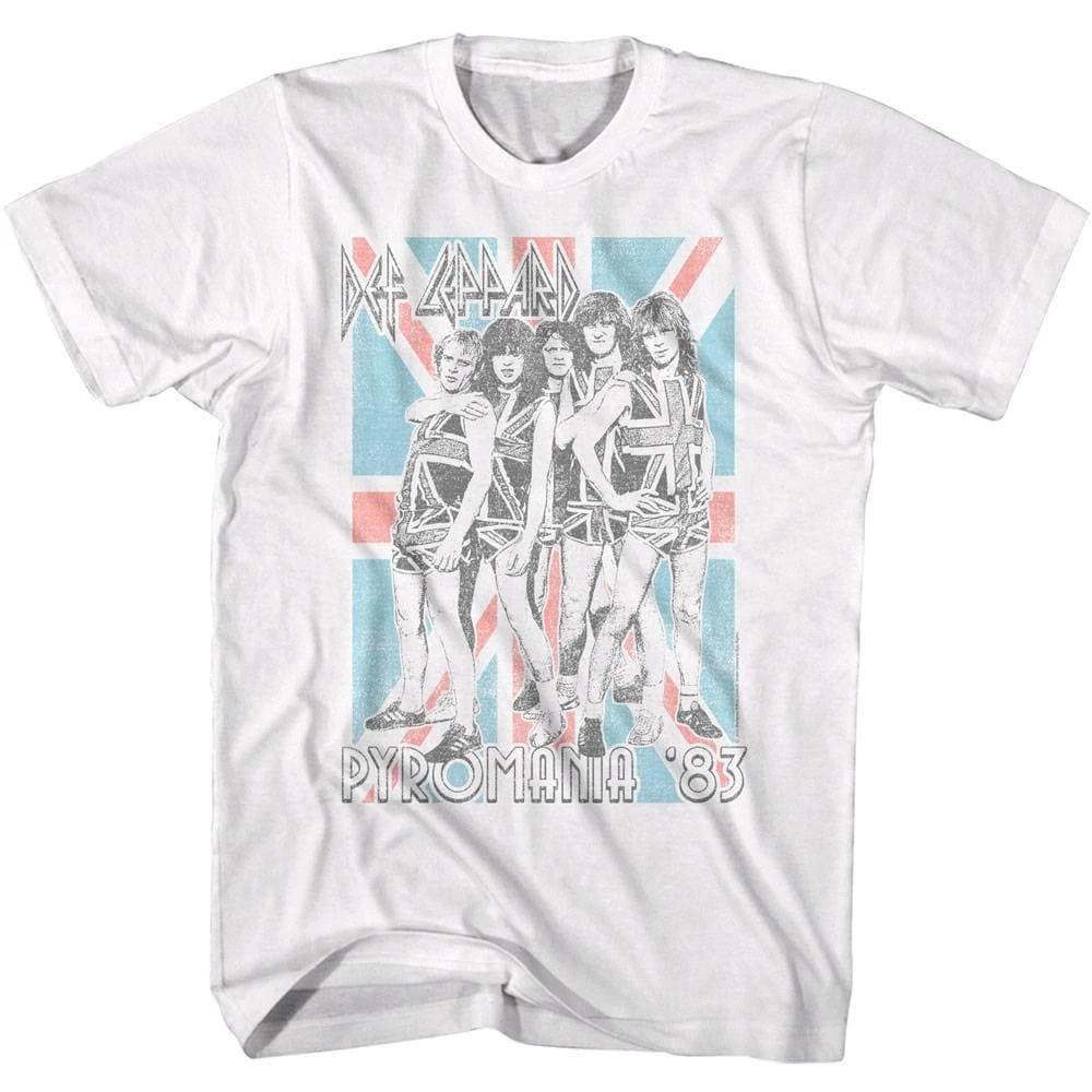 Def Leppard Pyromania UK Tour  83 Men s T Shirt S