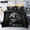 Human Skeleton Skull 3D Printed Bedding Set Motorcyc and Beauty Duvet Cover Sets Beds Quilt Covers Single Double Queen King Size