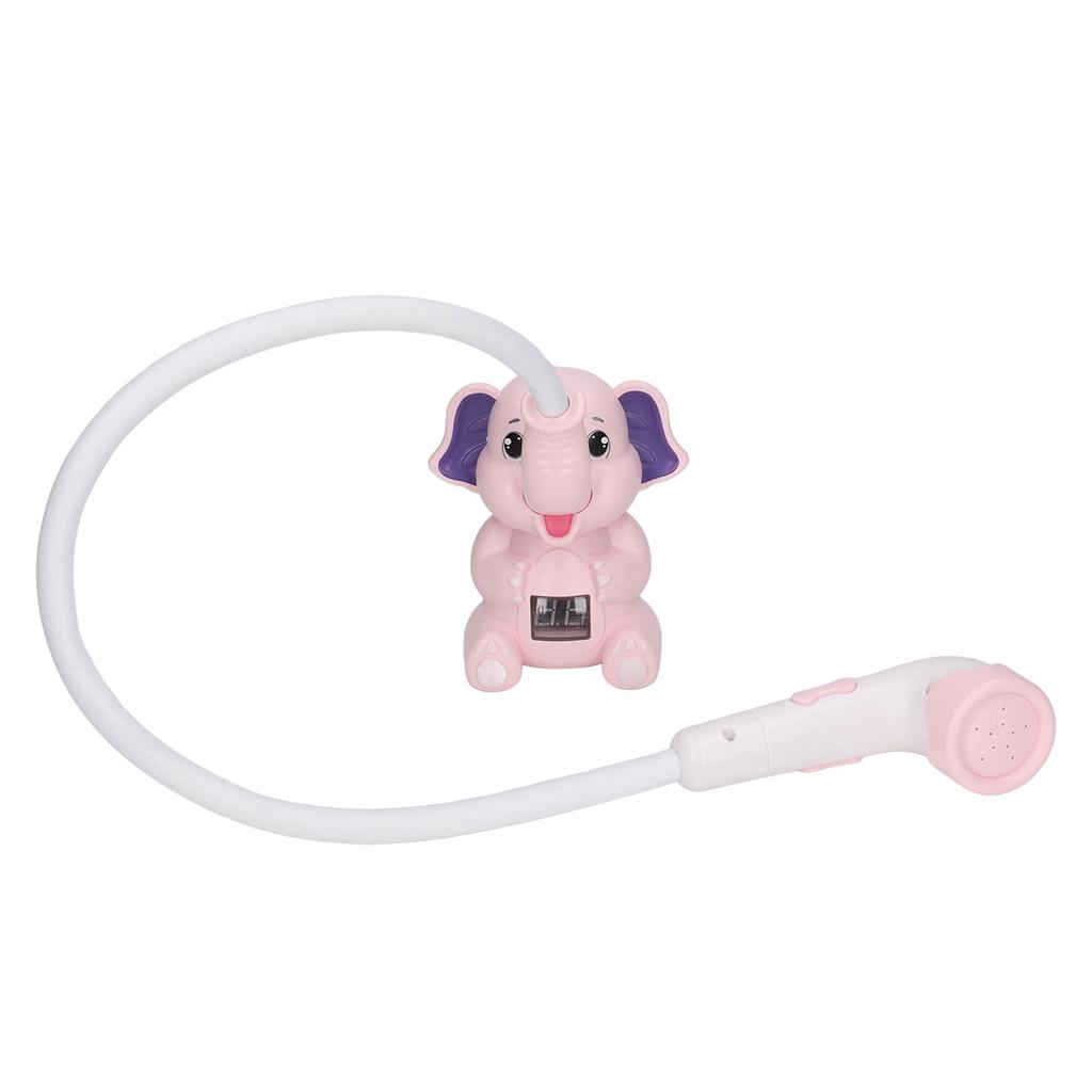 Babybadewanne Duschkopf mit Thermometer Tierförmiges IPX7 wasserdichtes flexibles Schlauch-Wassersprühspielzeug