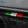 For Abarth 595 695 595C 695C 2017-2025 Real Dry Hard Italian Color Carbon Fiber Car Rear Bumper Lip Sticker Interior Accessories
