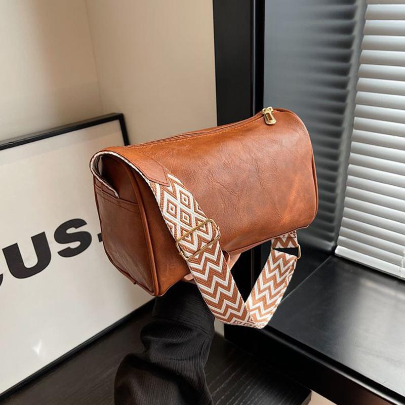 Yogodlns Hochwertige PU-Leder-Schulter-Crossbody-Tasche für Frauen Vintage PU-Leder Damen kleine Handtasche Kissen Umhängetasche