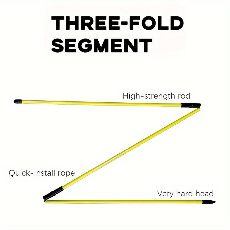 1pcs Golf Alignment Stick, Foldable Alignment Rods for Aiming, Putting, Swing, Posture Corrector, Golf Practice Training Aid with Tube Case