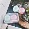 Compact Transparent Dual-Compartment Box for Contact Lens and Accessories