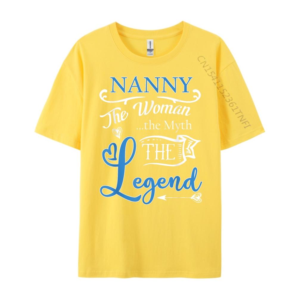 Nanny The Unisex The Myth The Legend Black Shirt Graphic Tees Female Tshirts Vintage