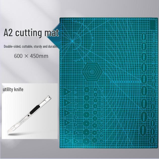 A4 Large Cutting Mat for Art, Crafts, and DIY Projects - Child-Friendly, Clay and Drawing Mat with Anti-Cut Features