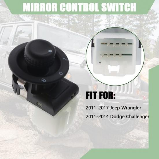 Door Remote Mirror Switch for 2011-14 Dodge Challenger 2011-17 Jeep Wrangler