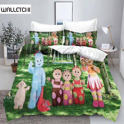 Garden Baby Printed Bedding Set Duvet Cover Queen Cotton Cute Printed Cartoon Quilt Cover 100% Polyester Anime
