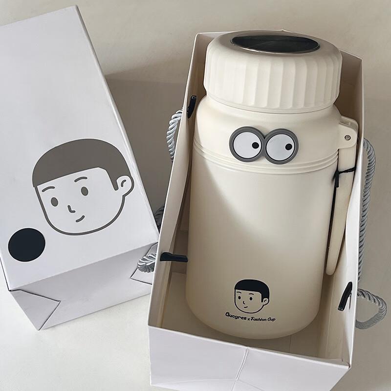 TLAKEHO 1000ml Stainless Steel Insulated Water Bottle