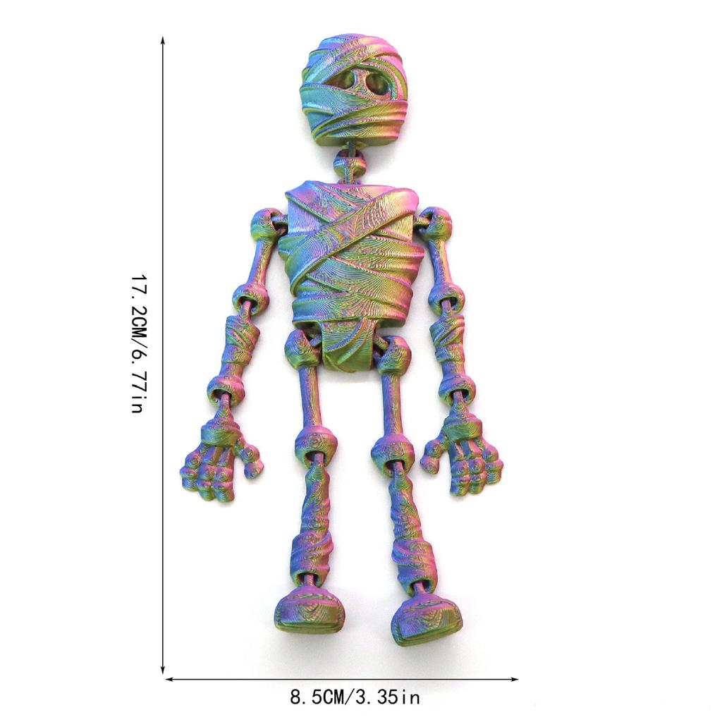 3D Printed Skeleton Model Poseable Magnetic Joints Halloween Decor Unique Gift Idea DIY Project Creative Craft Kit