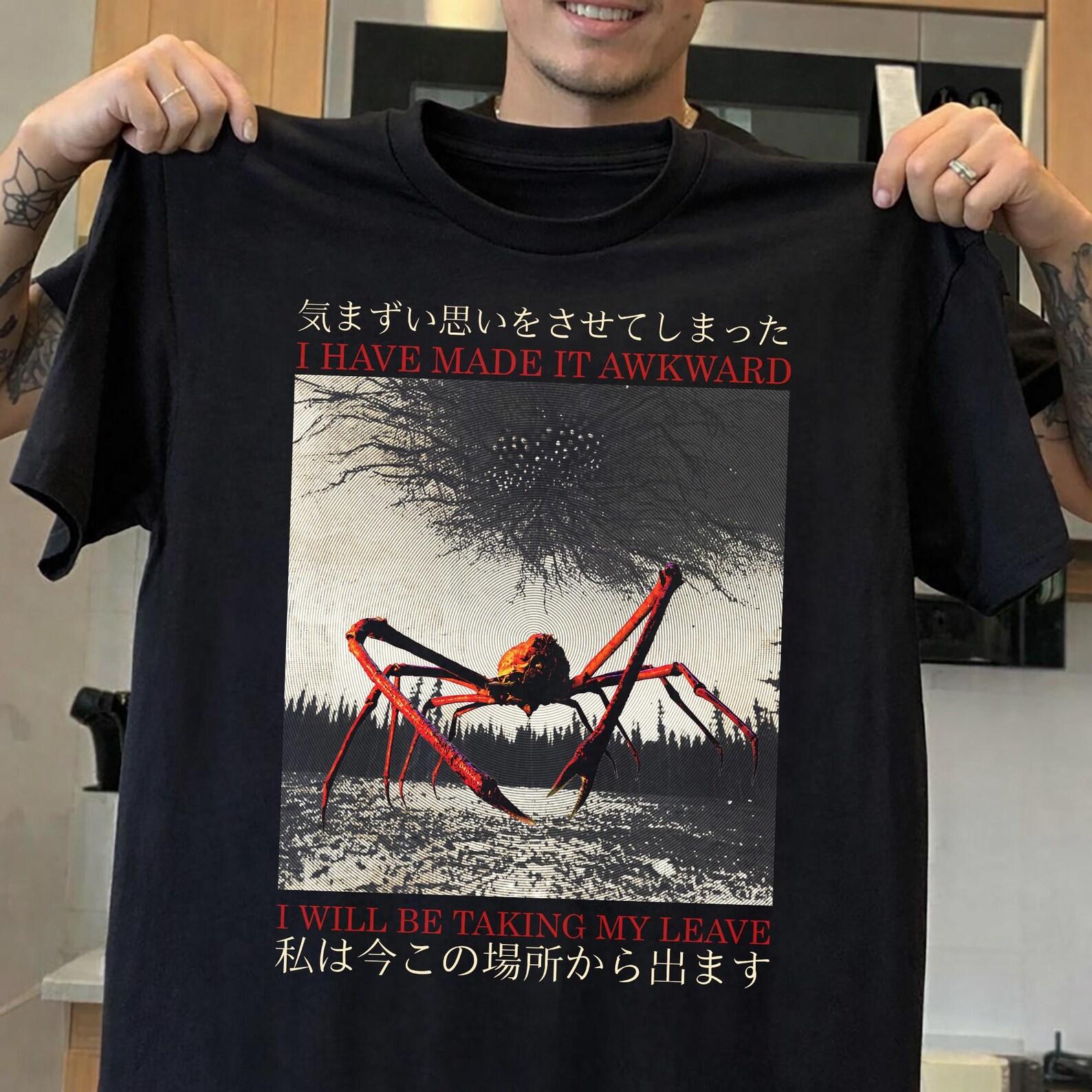 Japanese Spider Crab T-Shirt, Goth Streetwear, Unisex Tee 3XL