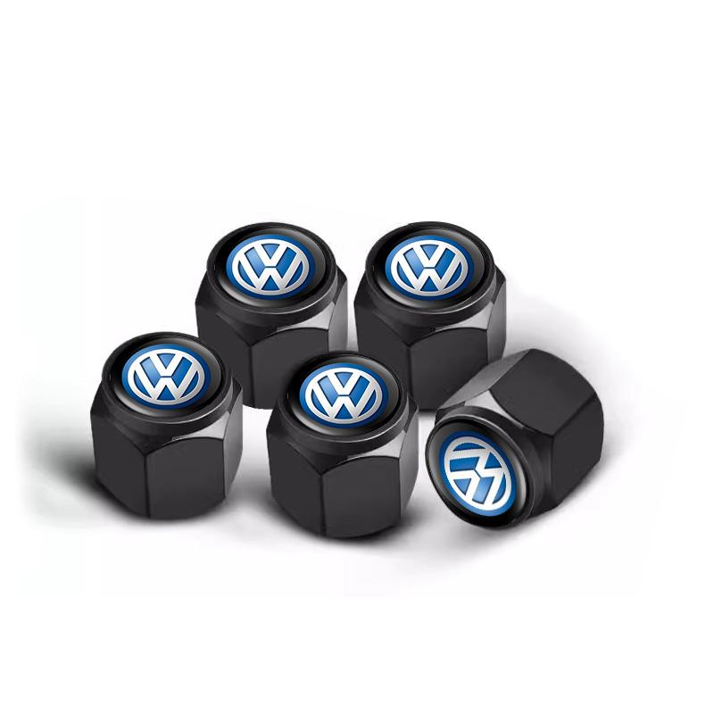 5Pcs Car Wheel Tire Valve Caps Tyre Stem Caps For Volkswagen VW Passat B5 B6 B7 Tiguan Magotan Jetta Touareg Golf Polo CC T5 GTI zg6
