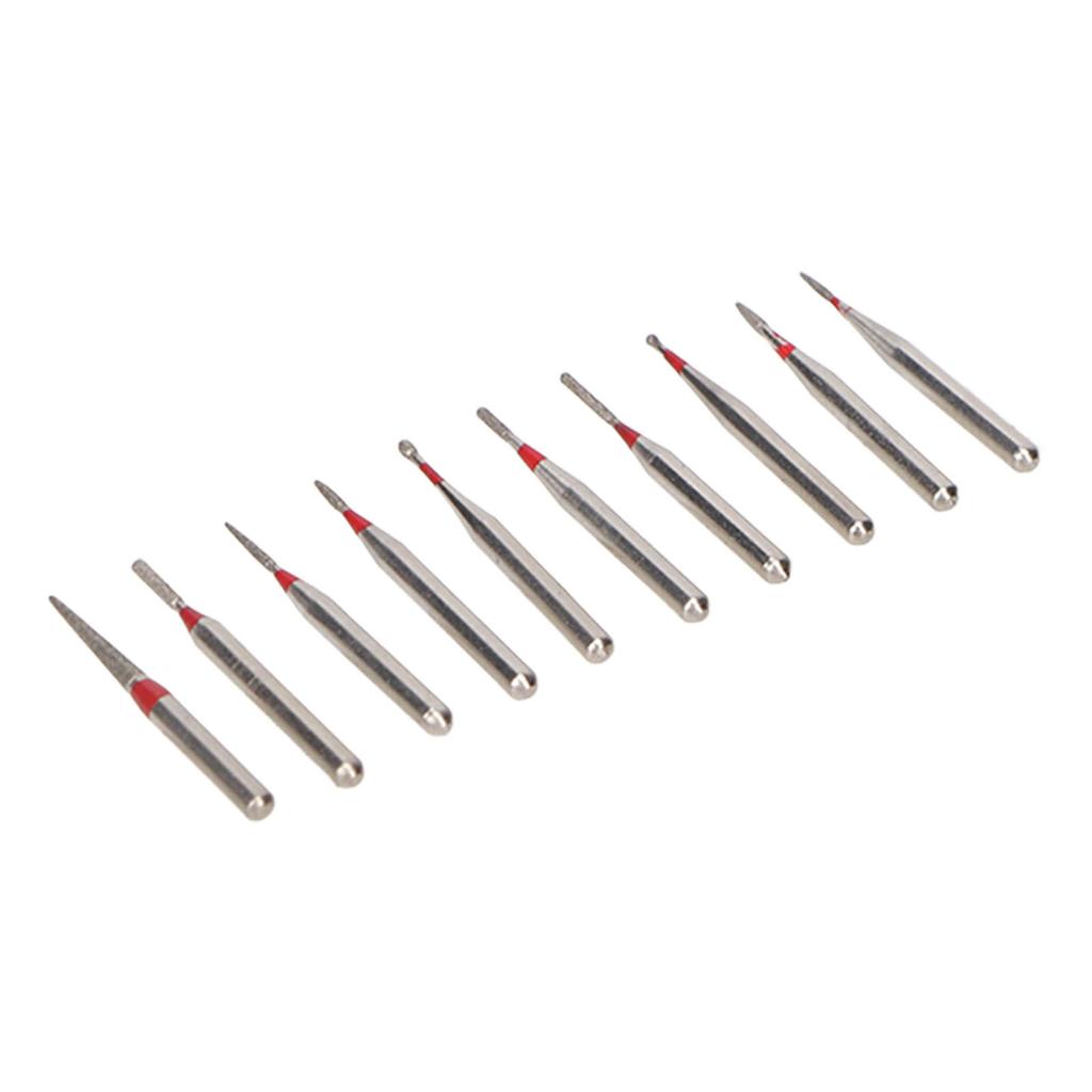 10pcs Dental Burs Hardness Teeth Polishing Dental Stainless Steel Burs for High Speed Handpiece