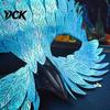 Plastic Feather Masque Bird Masquerade Masque, Iridescent Half Face Comfortable for Festivals with 3D Beak Halloween Costume, Cosplay Party