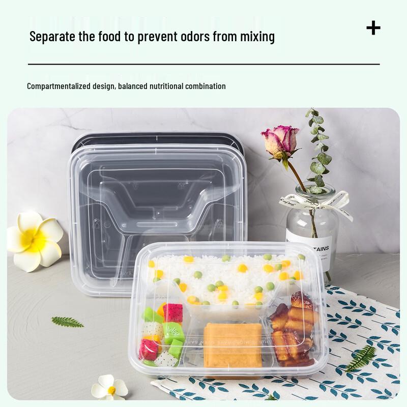 Disposable Multi-Compartment Takeaway Lunch Boxes
