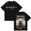 Ghost of Yotei Graphic T Shirt Japanese Samurai Harajuku Oversized Tshirts Men Women Cosplay Retro Harajuku Male Cotton Tshirt
