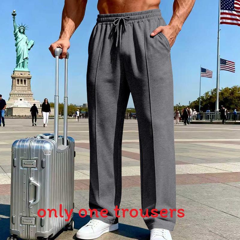 Mens Casual Sports Pants With Noniron Fabric For Daily Wear And Active Lifestyle