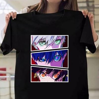 Hot Anime ΜΠΛΕ ΚΛΕΙΔΑΙΑ Γυναικεία Μπλουζάκι Ανδρική Περιστασιακή Προσωπικότητα Στρογγυλή λαιμόκοψη Μόδα μπλουζάκι με κοντομάνικο καλοκαιρινό δροσερό μπλουζάκι