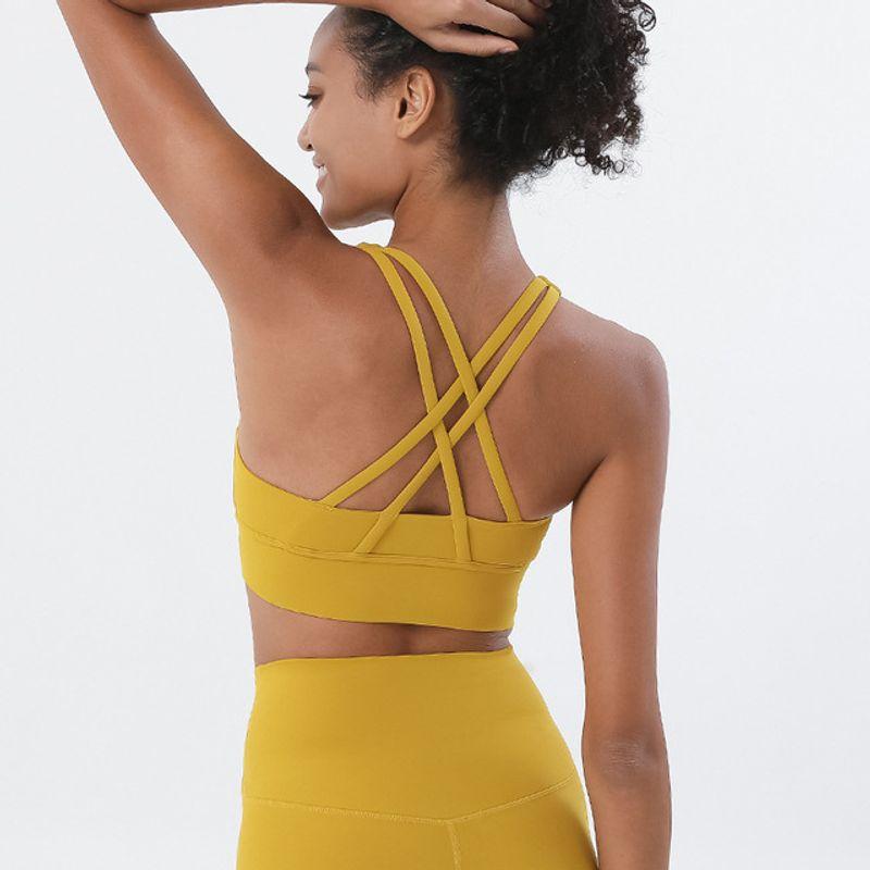 With Chest Pad Spring and Summer New Yoga Clothes Intimates Sports Push up Bras Anti-Vibation Shaping Vest Running Vest Fitness