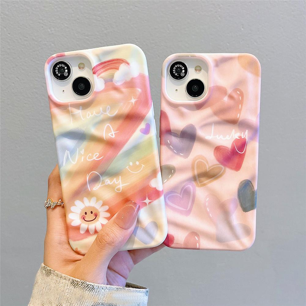 Liebesherz Weiche stoßfeste Hülle Modische Handyhülle Für iPhone 11 12 13 14 15 16 Pro Max Niedliche Silikon-Rückseite Hülle