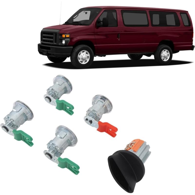 Convenient Key Set Convenient Lock Key Set 703369 DL5886 Ignition Lock Door Lock set Vehicle Spare Part for E150 E250