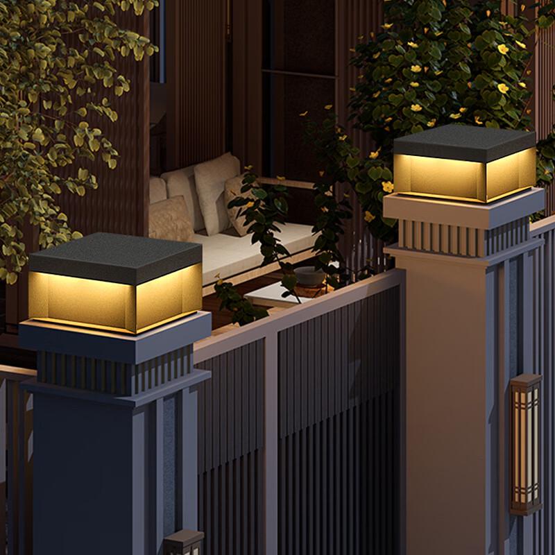 Solar Outdoor Courtyard Pillar Light