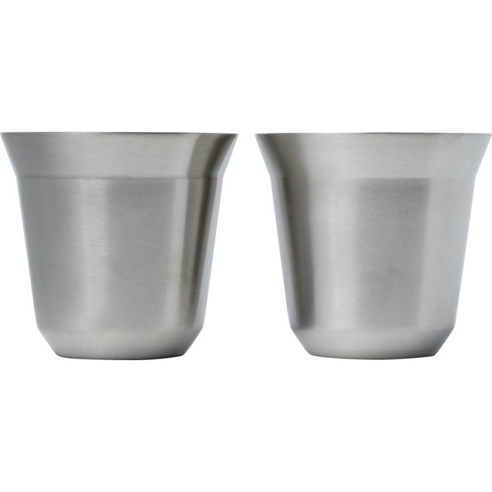 Duo Stainless Steel 80ml Espresso Cup (Pack of 2)