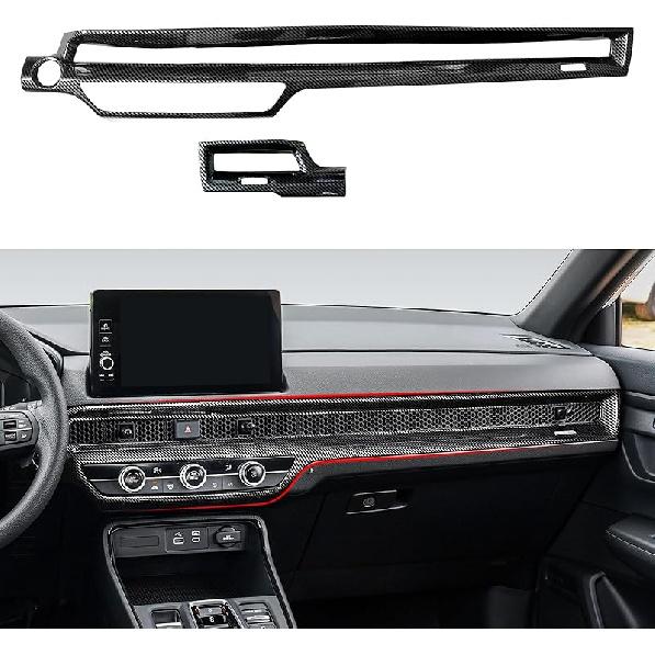 Car Inner Door Handle Armrest Cover Decals for Honda CR-V  2024 Accessories CRV ABS Carbon Fiber Interior Stickers