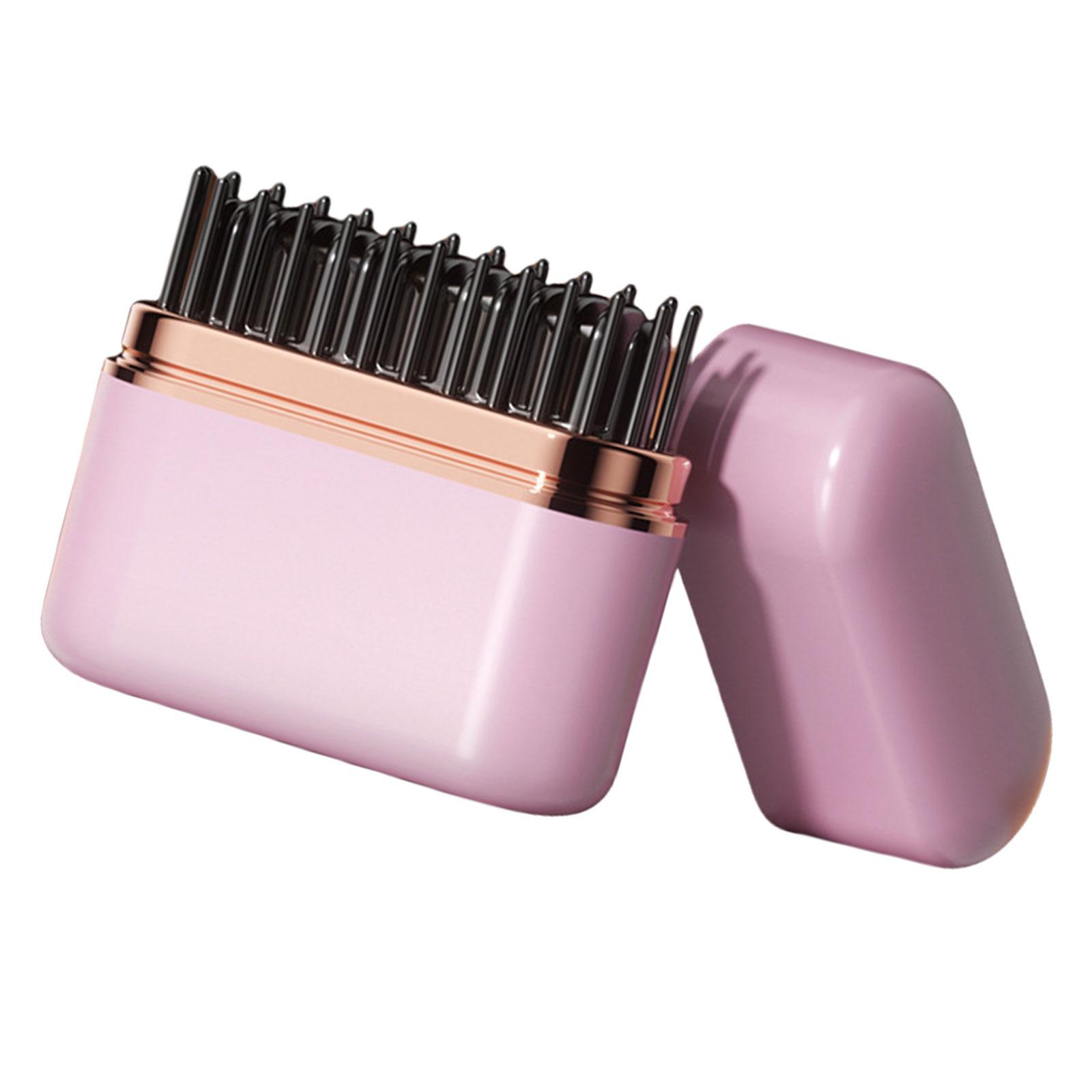 

Беспроводная щетка-выпрямитель для волос Инструмент для укладки Щетка-выпрямитель для волос Удобная электрическая горячая расческа Выпрямители для волос розовый