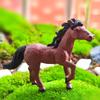 2026 Horse Figurine Decoration Plastic Horse Statue Realistic Pony Statue Home Desktop Office Ornament Feng Shui Horse Decor