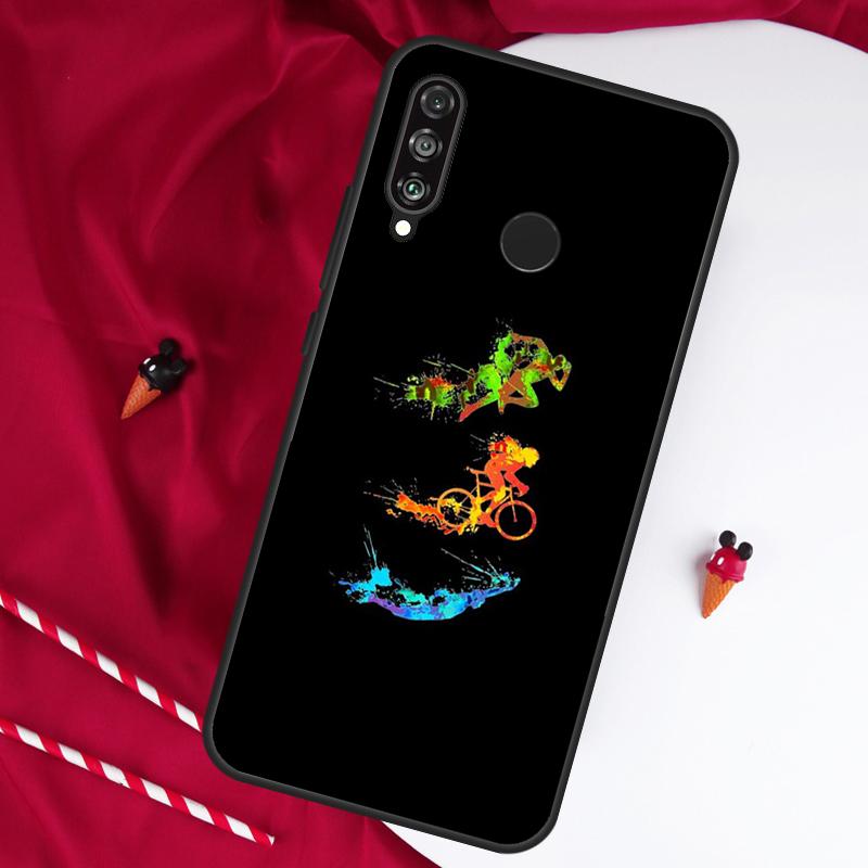 Bike Cycling Art For Huawei Nova Y61 Y91 Y90 Y70 Y60 Y72 12s 12i 11i 7i 8i 9 10 SE P60 Pro P30 P40 Lite Case