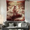 Nine-Tailed Fox Pattern Home Decor Tapestry, Wall Hanging, Decorative RV Wall Cloth.MGT0918330