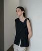 Unis Black Asymmetric Blouse