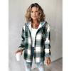 Casual Women's Large Plaid Style Women's Jacket Plaid Autumn and Winter New Style