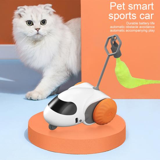 Turbo Tail Cat Teaser Automatic Moving Mouse Cat Toy Electric Interactive Turbo