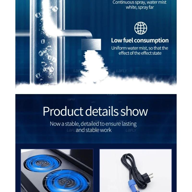 2000/5000W Water Mist & Low Lying Fog Smoke Machine - DMX & Remote Control, Ideal Wedding/DJ/Concert/Dance Event Equipment