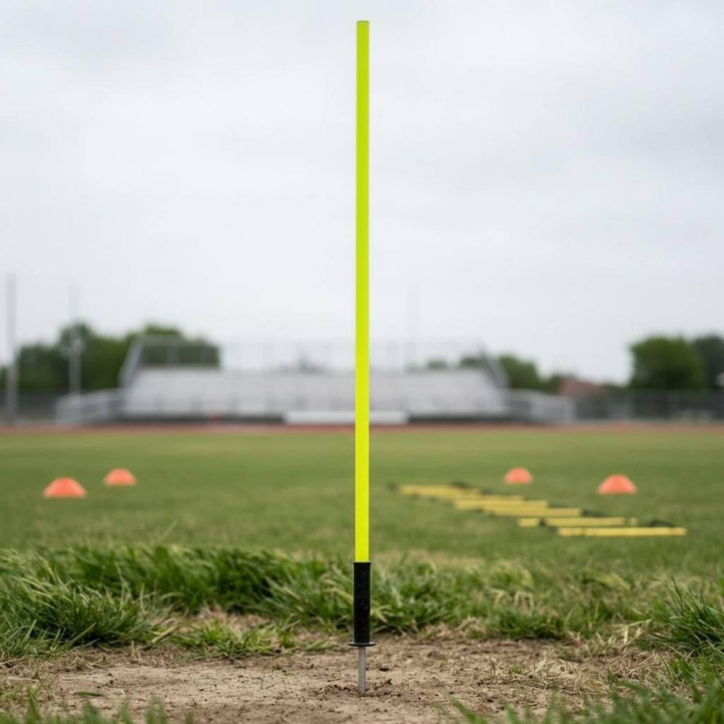 5 Pieces Football Dribbling Pole Easy to Set up Weaving Poles Flexible
