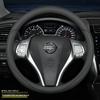 Genuine Leather Steering Wheel Cover for Nissan Sylphy, Sunny, Qashqai, Teana, Tiida, Kicks, Livina, X-Trail