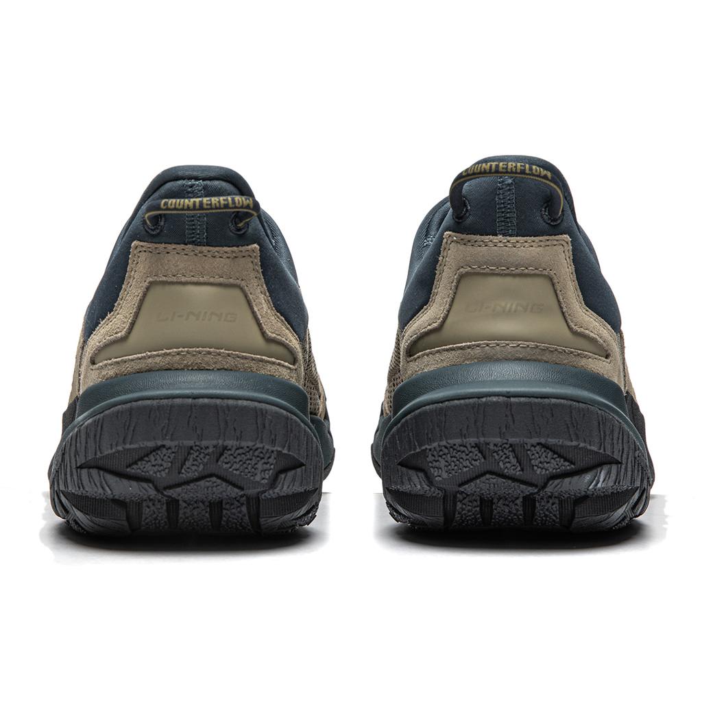 Li Ning Hiking 3 CF Series Amortyzujące Odporne na Ścieranie Niskie Buty Casualowe Unisex Brązowe AGLU147-5